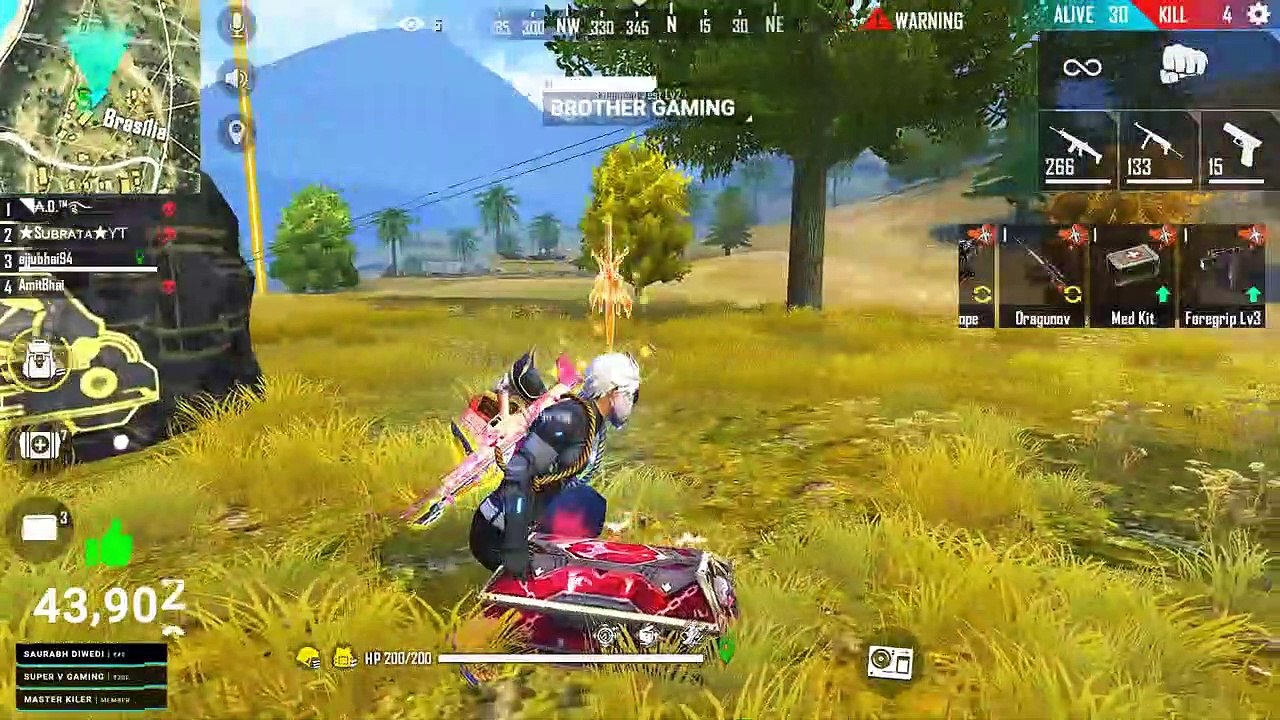 Thriller Solo vs Squad Situation Best Gameplay - Garena Free Fire