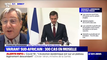 Pour le maire de Metz, François Grosdidier, "quand on atteint la cote d'alerte, il faut un vrai confinement"