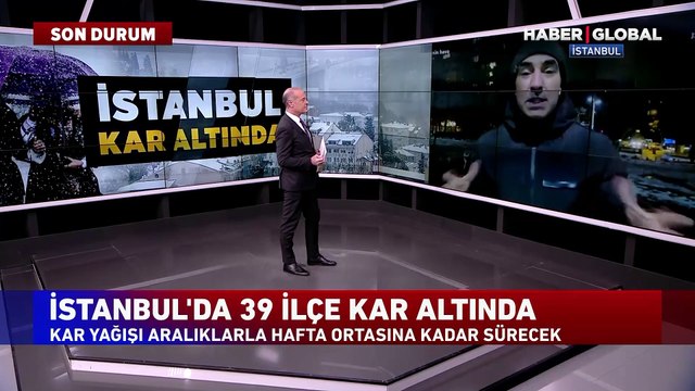 Haber Global Meteoroloji Editörü Bünyamin Sürmeli: İstanbul'da kar yağışı yarın da devam edecek