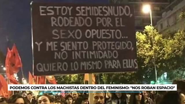 Campaña de las mujeres de Podemos contra los machistas dentro del feminismo: Nos roban espacio