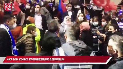 AK Parti Konya İl Kongresi’nde skandal görüntüler
