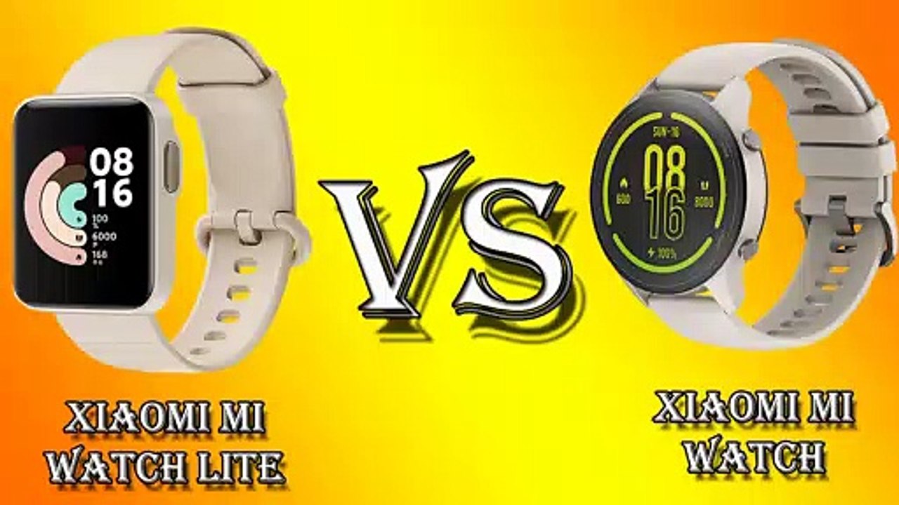 XIAOMI MI WATCH LITE VS XIAOMI MI  WATCH SPECIFICATION COMPARISON