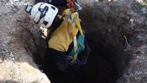 Syria's White Helmets rescue four-year-old girl from well