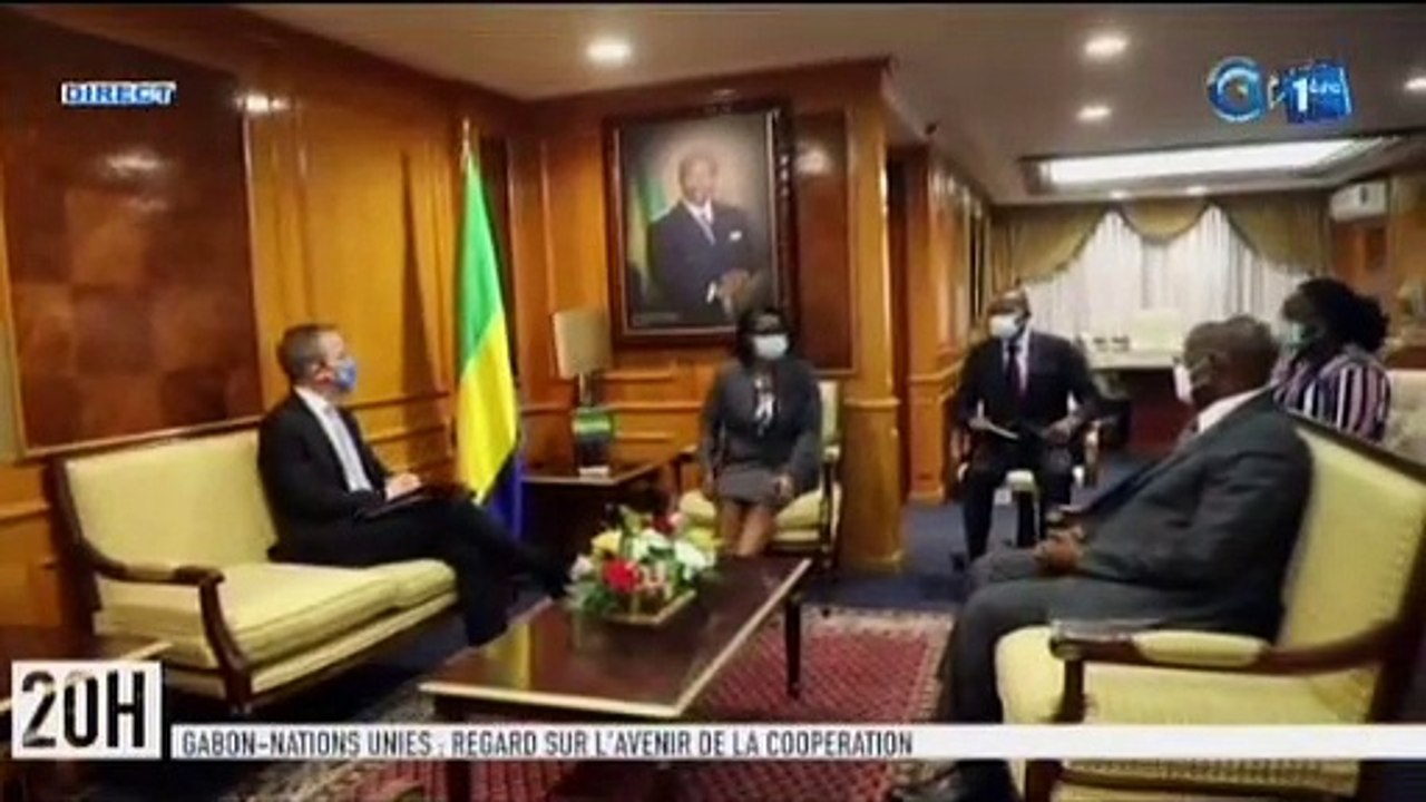 RTG/ Audience du Premier Ministre avec le coordonnateur résidant du système des nations unies au Gabon