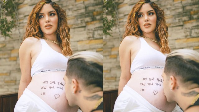 Así luce Kimberly Loaiza su embarazo en TikTok