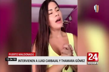 Luigui Carbajal y Thamara Gómez fueron detenidos por transitar en toque de queda