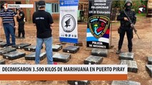 La Policía de Misiones decomisó más de 3.500 kilos de marihuana en Puerto Piray