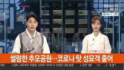 썰렁한 추모공원…코로나 탓 성묘객 줄어