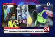 Trabajadores de peajes son agredidos hasta en tres ocasiones cada mes, según Lima Expresa
