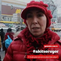 31 Aralık sizin için ne anlam ifade ediyor?