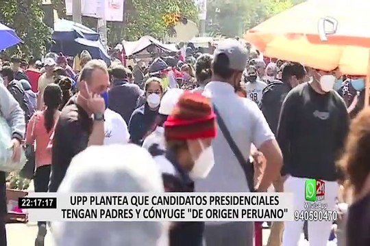 Proyecto xenófobo de UPP plantea cambiar requisitos para postular a la presidencia