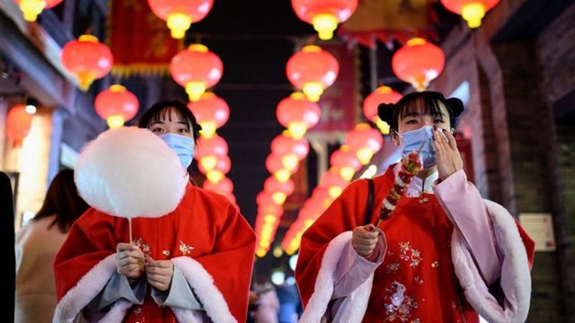 Suasana Perayaan Imlek di Tiongkok