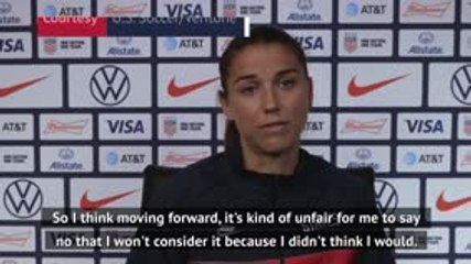 Alex Morgan open to a third stint playing in Europe