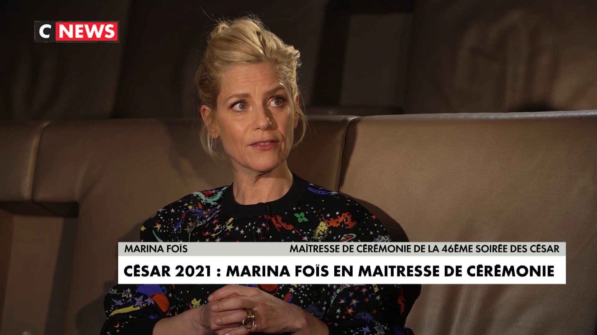 Cesar 2021 Marina Fois Devoile En Exclusivite Les Coulisses De La Ceremonie Sur Cnews Video Dailymotion