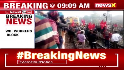 Left Party Calls For A 12-Hour Bandh Workers Block Train Track At Kanchpara NewsX(1)