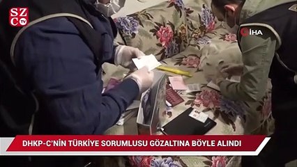 DHKP-C’nin Türkiye sorumlusunun gözaltına alınması polis kamerasında