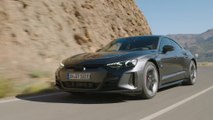 Audi e-tron GT in Daytona gray Driving Video