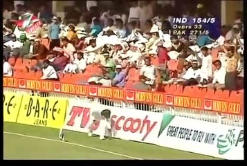 Sanjay Manjrekar 59 vs Pakistan MATCH 1 PEPSI CUP 1996 SHARJAH