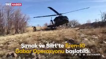 Şırnak ve Siirt'te Eren-10 Gabar operasyonu başladı