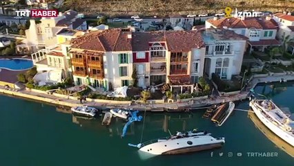 İzmir'de hortumun verdiği hasar havadan görüntülendi
