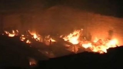 UP: Fire breaks in Firozabad, 10 shops burnt to ashes