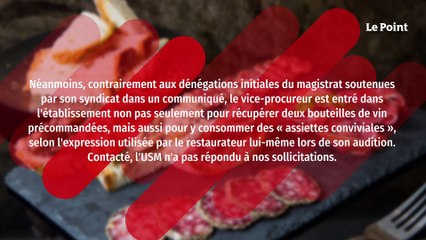INFO LE POINT. Pas de poursuites contre le magistrat surpris au restaurant