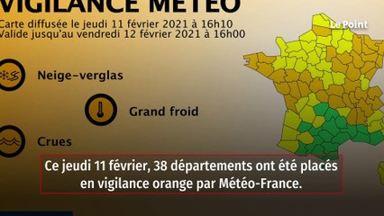 Neige, grand froid et crues : 38 départements en vigilance orange