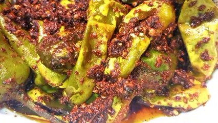 HARI MIRCH FRY | INSTANT ACHAAR | MASALA HARI MIRCH