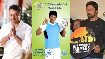 ಡಿ ಬಾಸ್,ಕಿಚ್ಚ,ಅಪ್ಪು ಜಾಹೀರಾತಿಗೆ ಪಡೆಯೋ ಸಂಭಾವನೆ ಎಷ್ಟು? | Filmibeat Kannada