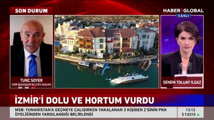 Tunç Soyer, Çeşme'yi vuran hortumun ardından Haber Global'e konuştu
