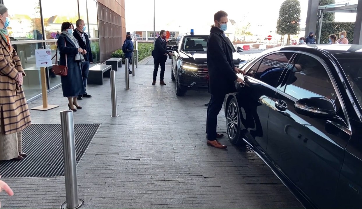 Le roi Philippe et la reine Mathilde en visite à l'hôpital  Jan Yperman