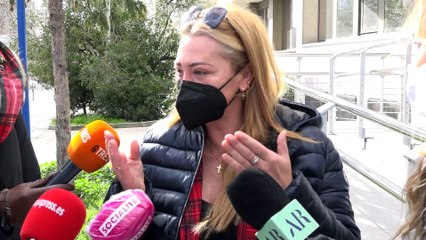 Belén Esteban llega al juzgado tras ser demandada por Rocío Carrasco