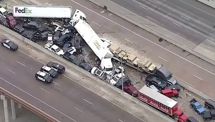 Choque de más de 100 vehículos en el norte de Texas, en EEUU