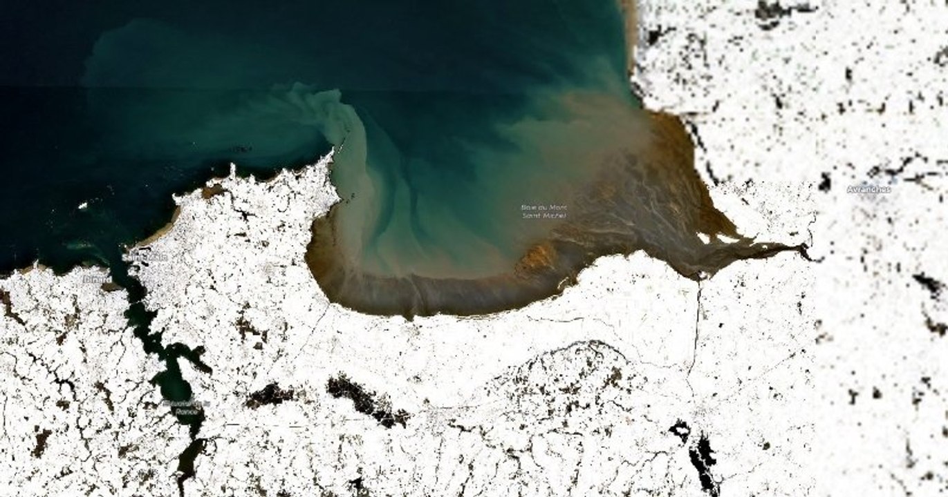 Découvrez la Bretagne sous la neige grâce à ces incroyables photos satellites