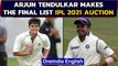 IPL auction 2021: Tendulkar's son makes the list, Sreesanth disappointed | Oneindia News