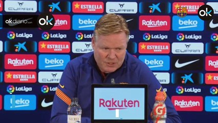 Koeman da un toque a Piqué: "Hay que hacer crítica, pero con respeto"