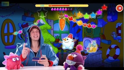 КРОШ ИГРАЕТ В ИГРУ СМЕШАРИКИ - ЁЛОЧКА! ГОТОВИМСЯ К НОВОМУ ГОДУ!