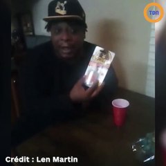 Il se filme en train de mettre de la super colle "Blue Gorilla" dans sa boisson avant de la boire