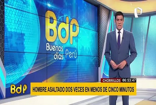 Hombre fue asaltado dos veces en menos de cinco minutos