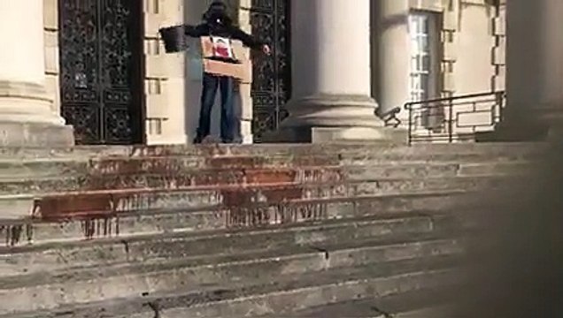 Extinction Rebellion protest against decision of Leeds City Council approve Leeds Bradford Airport Expansion