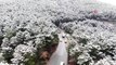 Kar Yağışı Sonrası Aydos Ormanı’nda Kartpostallık Görüntüler Oluştu İha