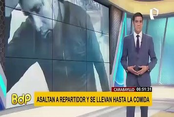 Asaltan a repartidor de delivery y se llevan hasta la comida