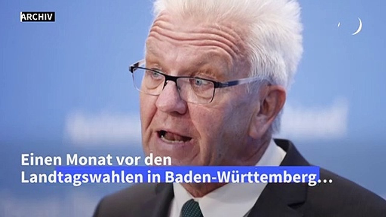Kretschmann schränkt wegen Erkrankung von Ehefrau Landtagswahlkampf ein