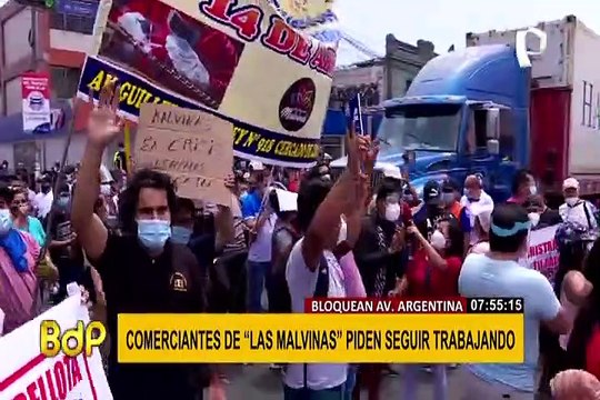 Comerciantes de “Las Malvinas” piden seguir trabajando