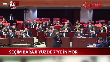 Seçim Barajı Yüzde 7'ye İniyor
