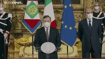 Mario Draghi stellt Italiens neue Regierung vor