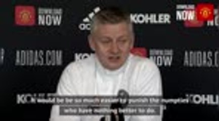 'Punish the numpties' - Solskjaer rails against social media abuse