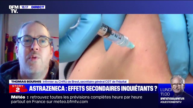 Vaccin AstraZeneca: pour Thomas Bourhis, infirmier au CHRU de Brest, les effets secondaires ont été manifestement sous-évalués