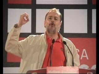 Mitin en Navia del PSOE 2008