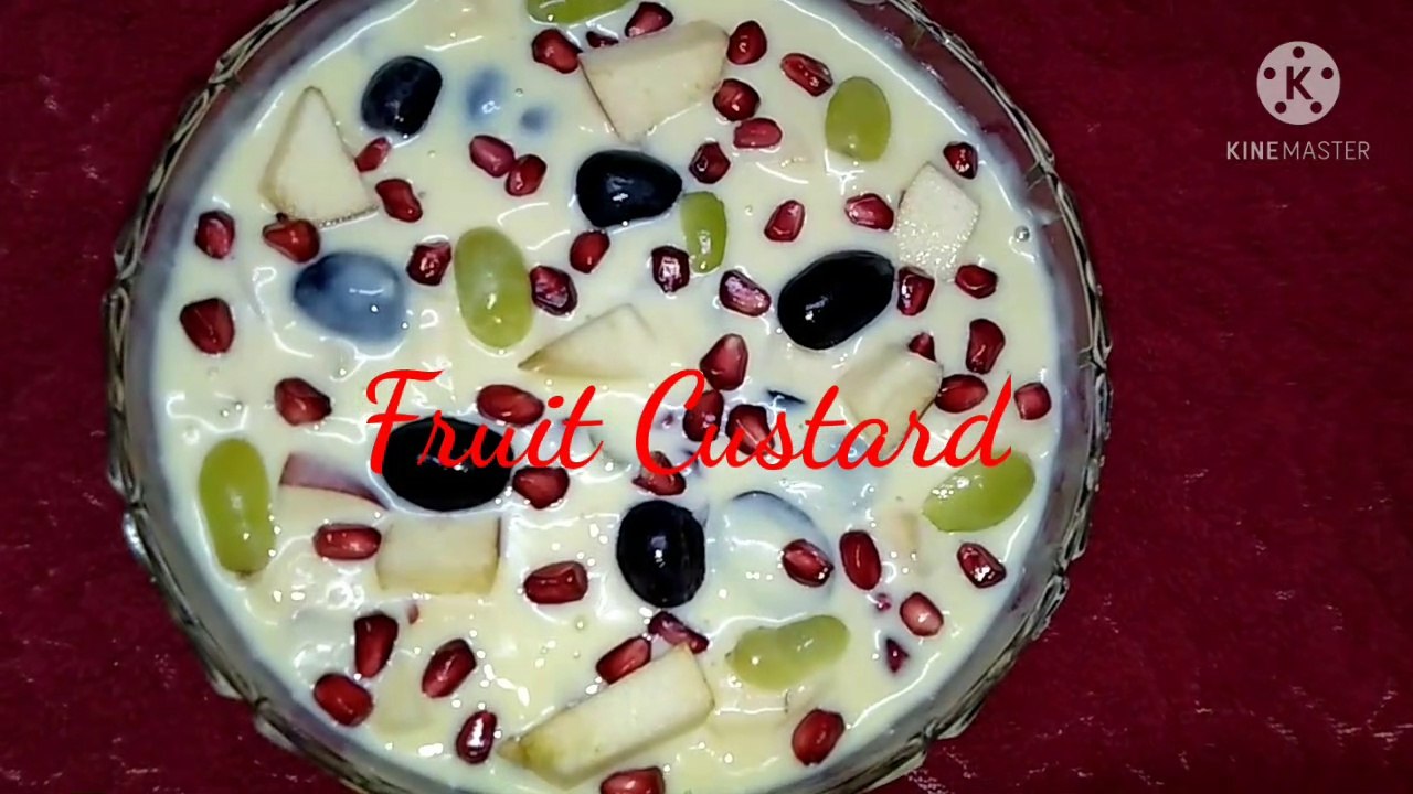 10 Minute Recipe/ Fruit Custard Recipe/ Custard Recipe/ Fruit Salad
